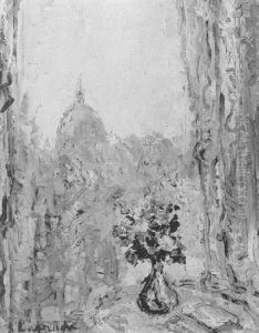 Vase De Fleurs Devant La Fenetre by Pierre Laprade