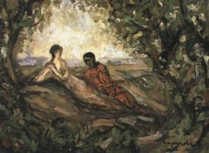 Couple Dans Un Sous-bois