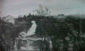 Jardin Mediterraneen A La Fontaine by Pierre Laprade