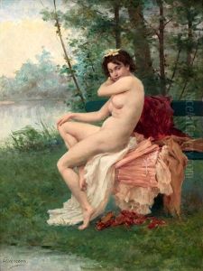 Joven Antes Del Bano by Dioscoro Teofilo de LaPueblaTolin