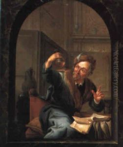 A Doctor Casting The Waters At A Casement