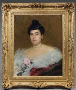 Portrait De Femme by Francois-Maurice Lard