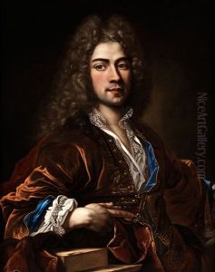 Portrat Eines Adeligen Herrn by Nicolas de Largilliere
