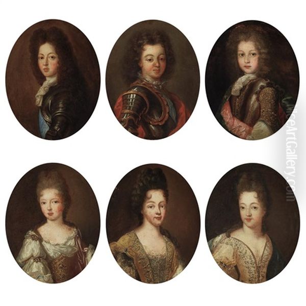 Portraits Of Members Of The Court Of Louis Xiv - view 1