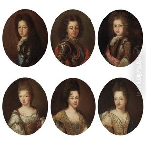 Portraits Of Members Of The Court Of Louis Xiv