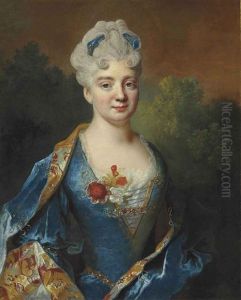 Portrait Of A Lady by Nicolas de Largilliere