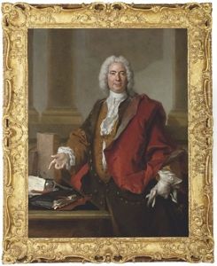 Portrait Of Monsieur Aubert, General Director Of The Bridges And Roads Of France, By A Writing Table