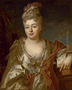 Portrait En Buste De Madame Titon Du Coigny by Nicolas de Largilliere