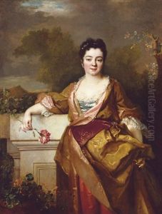 Portrait Of A Lady by Nicolas de Largilliere