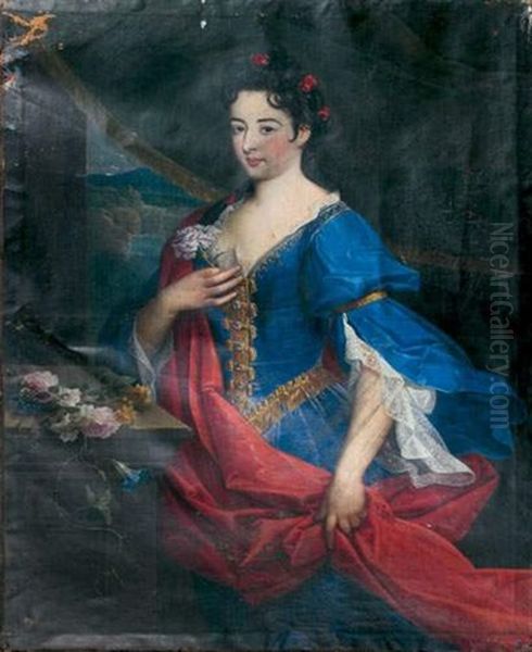 Portrait De Femme A L'oeillet - view 1