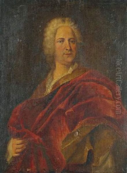 Portrait D'homme A L'etole Rouge - view 1