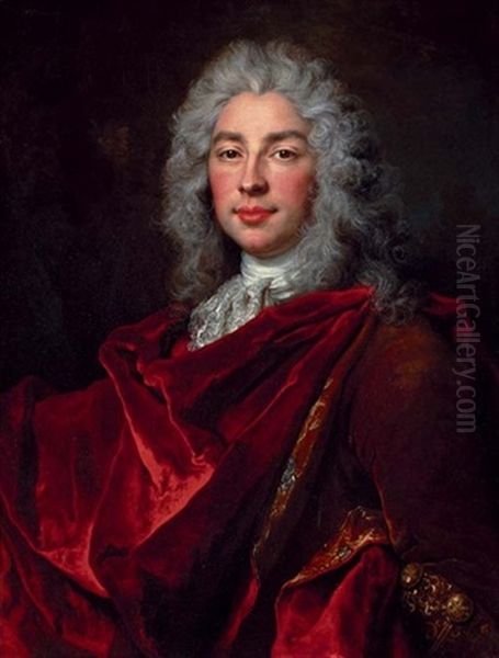 Portrait Of A Gentleman In A Brown Coat And Crimson Shawl - view 1