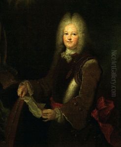 Portrait D'homme A La Cuirasse Tenant Une Lettre