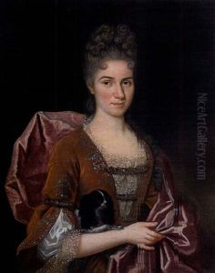 Portrait De Femme Au Chien