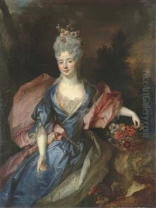 Portrait D'une Dame En Flore