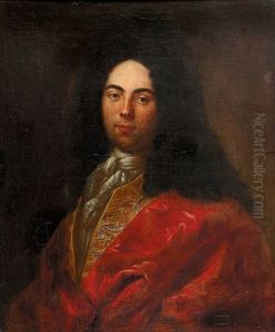 Portrat Eines Franzosischen Adligen by Nicolas de Largilliere