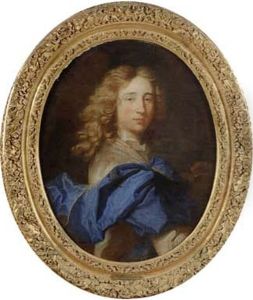 Portrait D'homme Au Drape Bleu