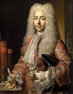 Portrait Of Conrad Detlev Count Von Dehn, Minister Under Duke August Wilhelm by Nicolas de Largilliere