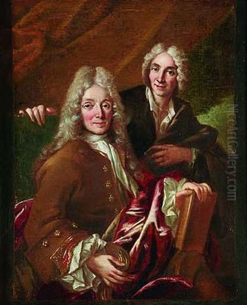 Doppelportat Eines Gelehrten (voltaire?) Und Seines Freundes - view 1