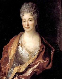 Portrait De Madame De Mortemer by Nicolas de Largilliere