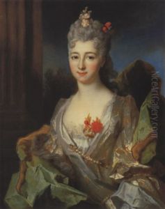 Portrait D'une Dame by Nicolas de Largilliere