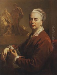 Autoportrait En Tenue De L'atelier by Nicolas de Largilliere