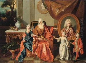 Portrait Of The Bocquet D'anthenay Family