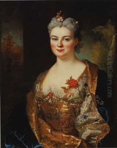 Portrait De Madame Houze De La Boullaye, Nee Marguerite Elizabeth De Largillierre