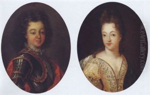 Portrait Of A Member Of The Court Of Louis Xiv by Nicolas de Largilliere