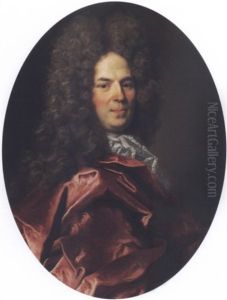 Portrait Of A Man In A Red Velvet Cloak