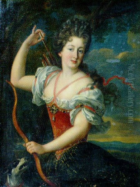 Portrait De Jeune Femme En Diane - view 1