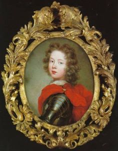 Bildnis Eines Knaben Im Harnisch Mit Einem Roten Mantel by Nicolas de Largilliere