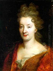 Portrait Of Catherine Coustard, Marquise De Castelnau, Wife Of Charles-leonor Aubry by Nicolas de Largilliere