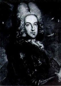 Portrait Of James Francis Edward Stuart, The 'old Pretender', Wearing Armour And The Badge Of The Order Of The Garter Portrait Of James Francis Edward Stuart, The 'old Pretender', Wearing Armour And The Badge Of The Order Of The Garter