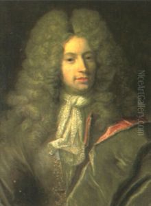 Portrait Of A Gentleman, Half-length, In Robes Abd An Embroidered Waistcoat