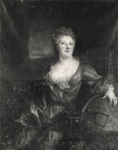 Portrait De La Marquise Du Chatelet by Nicolas de Largilliere