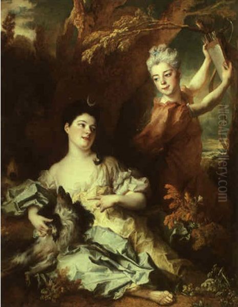 Portrait Of The Comtesse De Montsereau And Her Sister - view 1