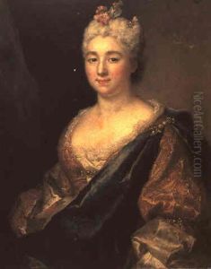 Portrait De Femme by Nicolas de Largilliere