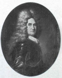 Portrait Of A Man In Armour by Nicolas de Largilliere