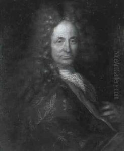 Portrait Du Compositeur Francais Andre Campra (1660-1744) by Nicolas de Largilliere