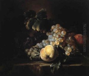 Fruktstilleben Med Vindruvor by Nicolas de Largilliere
