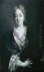 Portrait D'une Femme De Qualite by Nicolas de Largilliere