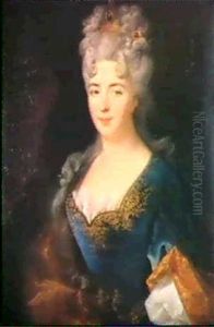 Bildnis Einer Jungen Frau by Nicolas de Largilliere