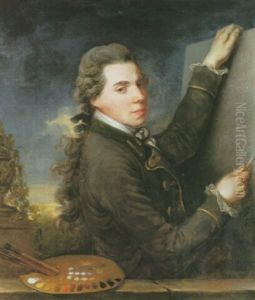 Self-portrait Of The Artist At The Age Of Twenty-two by Nicolas Louis Albert de LaRiva