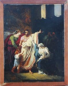 Scene From The Life Of Coriolanus by Charles Philippe Auguste de Lariviere