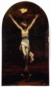 La Crucifixion by Charles Philippe Auguste de Lariviere