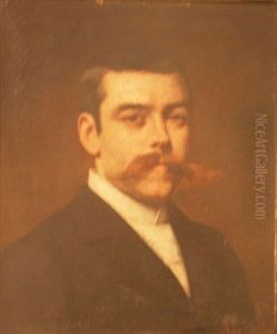 Portrait D'homme Aux Moustaches