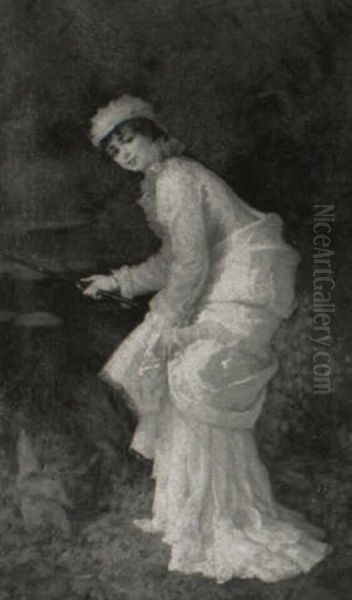Lady Fishing - view 1