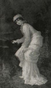 Lady Fishing by Armand Laroche