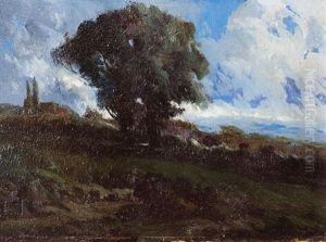 Paisaje De Campo Con Arbol by Ernesto Laroche